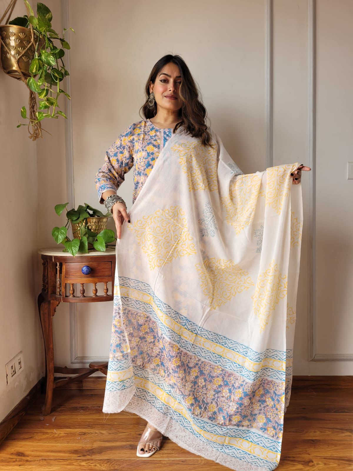 Buy Premium Multi-Colored Kurta & Dupatta Set for Everyday