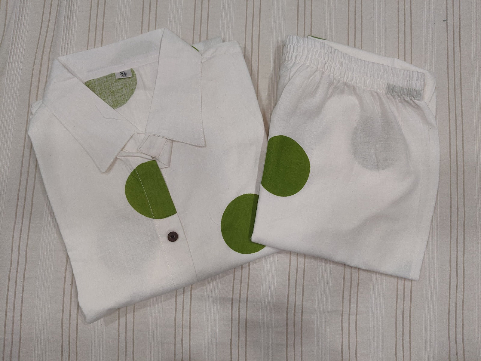 Cotton Co-ord Set – 3/4 Sleeve Kurti with Pants